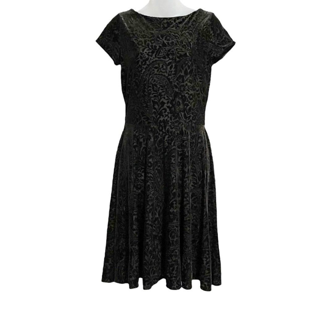 NWT Lauren Ralph Lauren Floral Burnout Velvet Dress